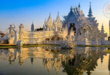 white temple in thailand