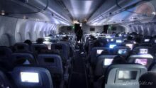В салоне самолёта