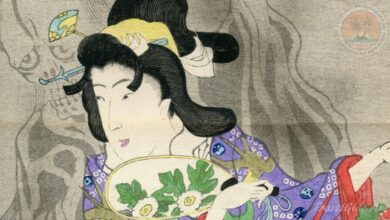 Oiwa - based on an 1848 engraving by U. Kuniyoshi