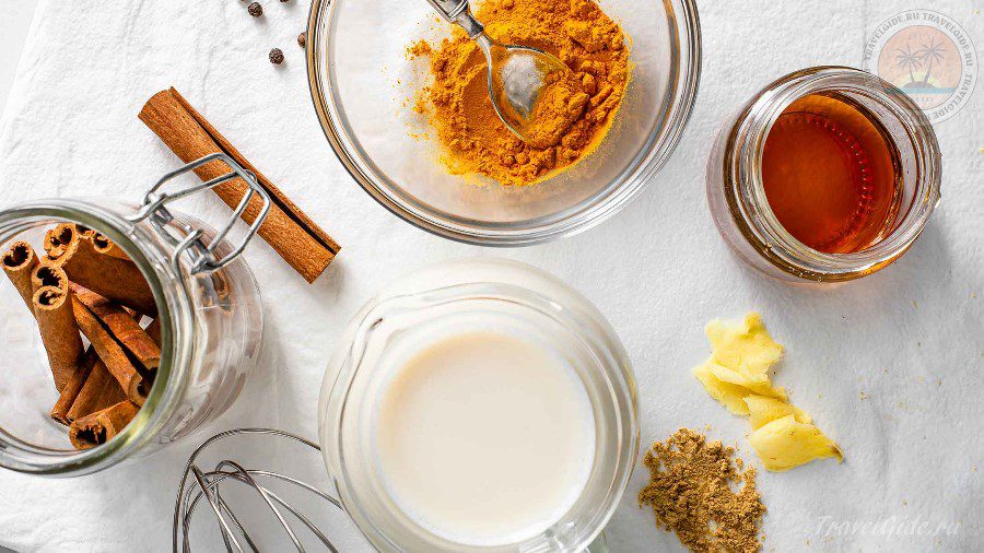 Ингредиенты golden milk по рецепту