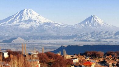 Mount Ararat view from Turkey