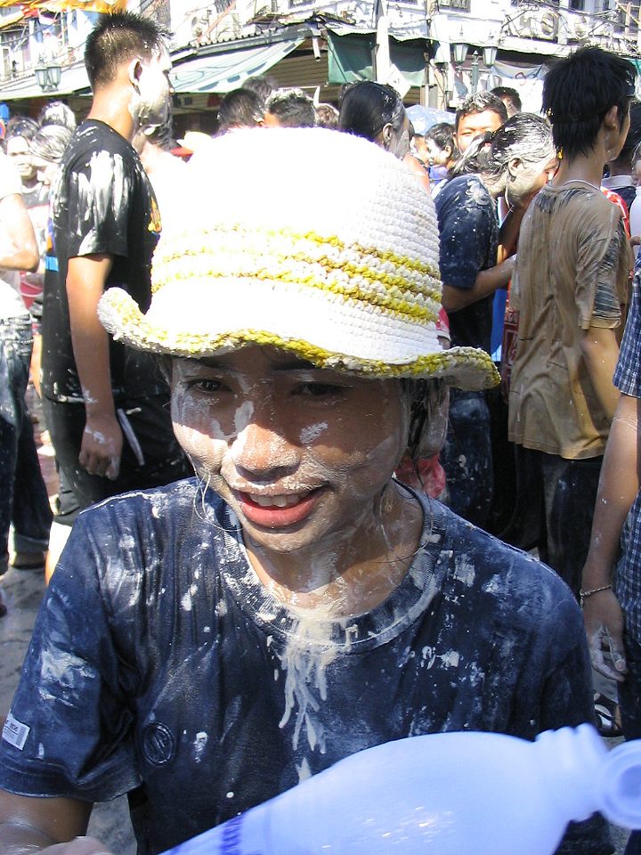 Girl on Songkran holiday