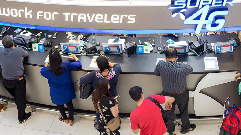 Продажа сим карт в Тае туристам