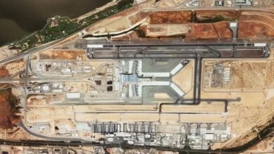 Аэропорт Маскат с воздуха