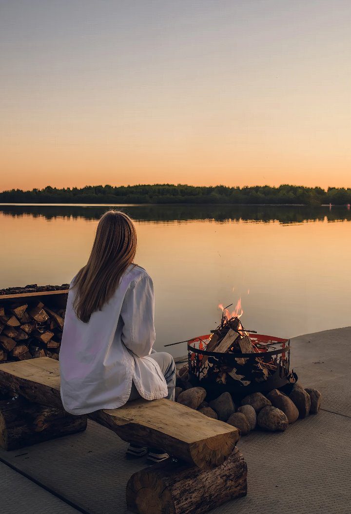 Реальная фотка: Чудесный вечер у реки  Чудесный вечер у реки