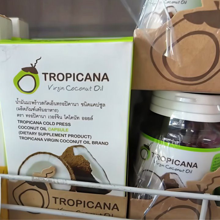  Кокосовое масло Tropicana в капсулах для приёма внутрь