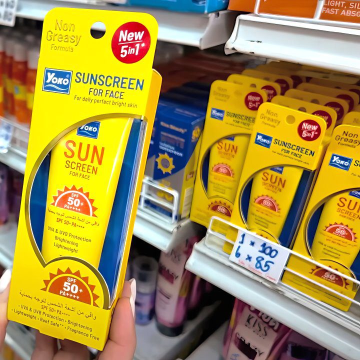  Солнцезащитный крем Yoko для лица