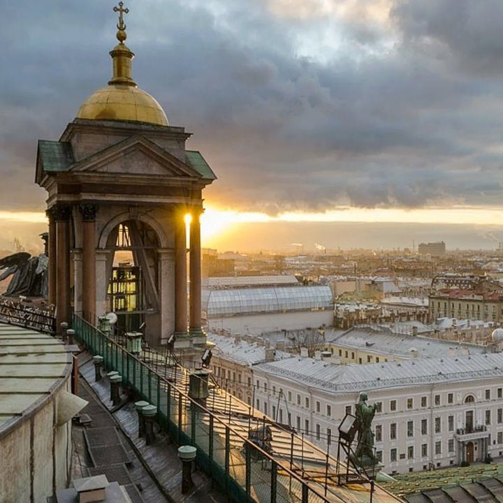  Обзор с колоннады Исаакиевского собора