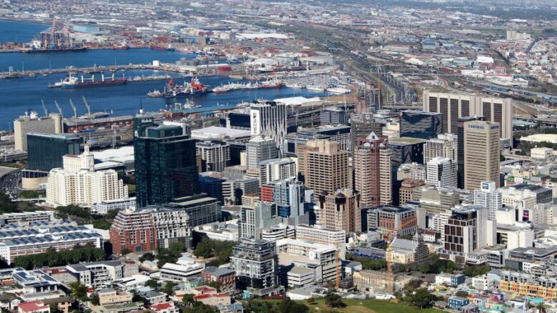 Вид на современный Кейптаун